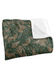 JQ Licensing Jl-Jp Big Game Deer Moose Hunting Pattern 2 Silky Touch Super Soft Throw Blanket 152 X 127 cm in White - thumbnail 3