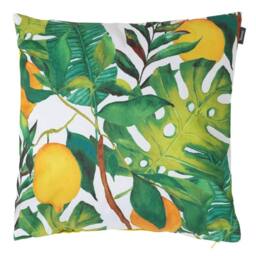 icon Indoor & Outdoor Waterproof Cushion Set of 2 Lemon Leaf Waterproof Cushion in Yellow - Size: 43 cm x 43 cm - thumbnail 3