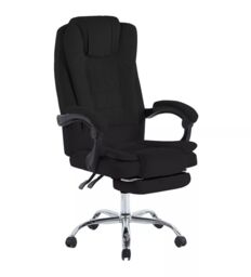 Hygrad Built to Survive Swivel Velvet Office Chair Ergonomic Leisure Chair Height Adjustable Desk Chair in Black - thumbnail 3