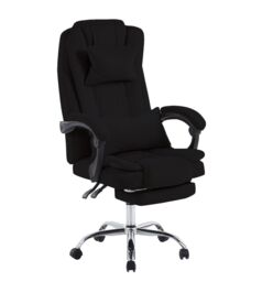 Hygrad Built to Survive Swivel Velvet Office Chair Ergonomic Leisure Chair Height Adjustable Desk Chair in Black