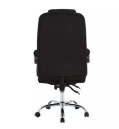 Hygrad Built to Survive Swivel Velvet Office Chair Ergonomic Leisure Chair Height Adjustable Desk Chair in Black - thumbnail 2