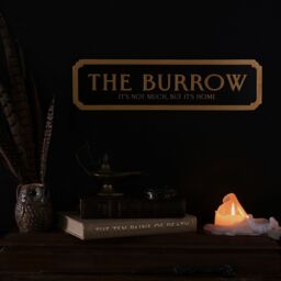 Warner Bros Harry Potter Alumni Street Sign The Burrow - thumbnail 1