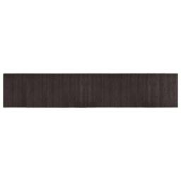 Berkfield Home Rug Rectangular Dark Brown 60x300 cm Bamboo - Size: Medium