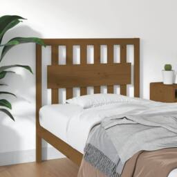 Berkfield Home Bed Headboard Honey Brown 95.5x4x100 cm Solid Wood Pine - thumbnail 2