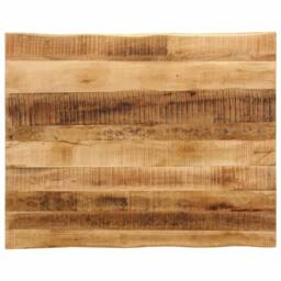 Berkfield Home Table Top Live Edge 110x80x2.5 cm Solid Wood Rough Mango in Brown - thumbnail 1