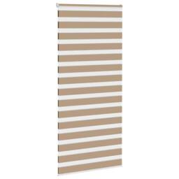 Berkfield Home Zebra Blind Sand Brown 105x200 cm Fabric Width 100.9 cm Polyester - thumbnail 3