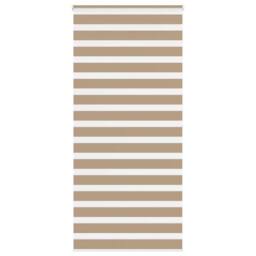 Berkfield Home Zebra Blind Sand Brown 105x200 cm Fabric Width 100.9 cm Polyester - thumbnail 2