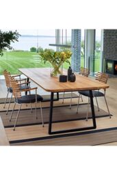 Living and Home 29.5x7x40cm Industrial Set of 2 Table Legs DIY Steel Furniture Legs in Black - Size: 29.5x7x40 cm