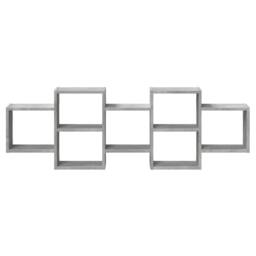 Berkfield Home Wall Shelf Concrete Grey 129x18x42 cm Engineered Wood - Size: 129 x 18 x 42 cm - thumbnail 4