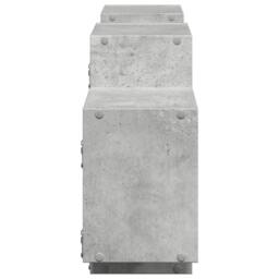 Berkfield Home Wall Shelf Concrete Grey 129x18x42 cm Engineered Wood - Size: 129 x 18 x 42 cm - thumbnail 5