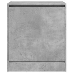 Berkfield Home Shoe Cabinet Concrete Grey 60x42x69 cm Engineered Wood - Size: 60 x 42 x 69 cm - thumbnail 5