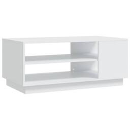 Berkfield Home Modern Coffee Table White 102x55x43 cm Engineered Wood - Size: 102 x 55 x 43 cm - thumbnail 3