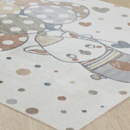 Livabliss Lilian Kids Multicoloured Beige Grey Washable Rug for Children's Rooms - Size: 160 cm x 215 cm - thumbnail 6