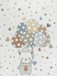 Livabliss Lilian Kids Multicoloured Beige Grey Washable Rug for Children's Rooms - Size: 160 cm x 215 cm - thumbnail 2