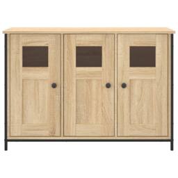 Berkfield Home Sideboard Sonoma Oak 100x35x70 cm Engineered Wood in Brown - Size: 100 x 35 x 70 cm - thumbnail 6