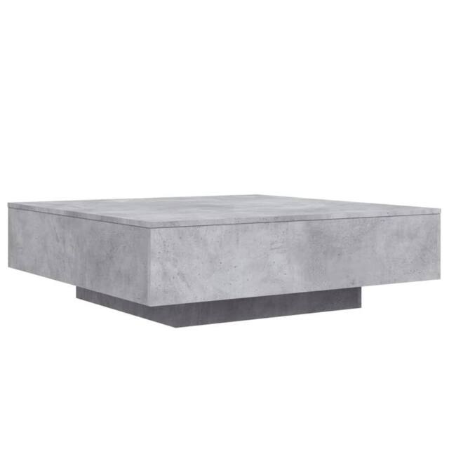 Berkfield Home Coffee Table Concrete Grey 100x100x31 cm Engineered Wood - Size: 100 x 100 x 31 cm - image 1