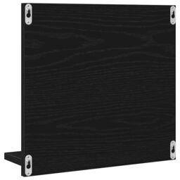 Berkfield Home Bathroom Mirror Black Oak 40x10.5x37 cm Engineered Wood - thumbnail 7
