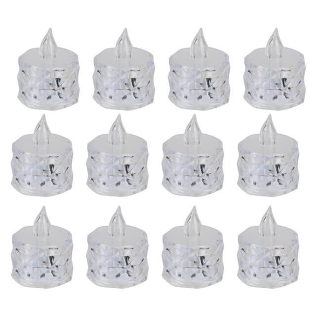 VFM e-Store Christmas Tealights Decoration 5cm x 3.5cm Clear X 12 - Size: 5 cm x 3.5 cm - image 1