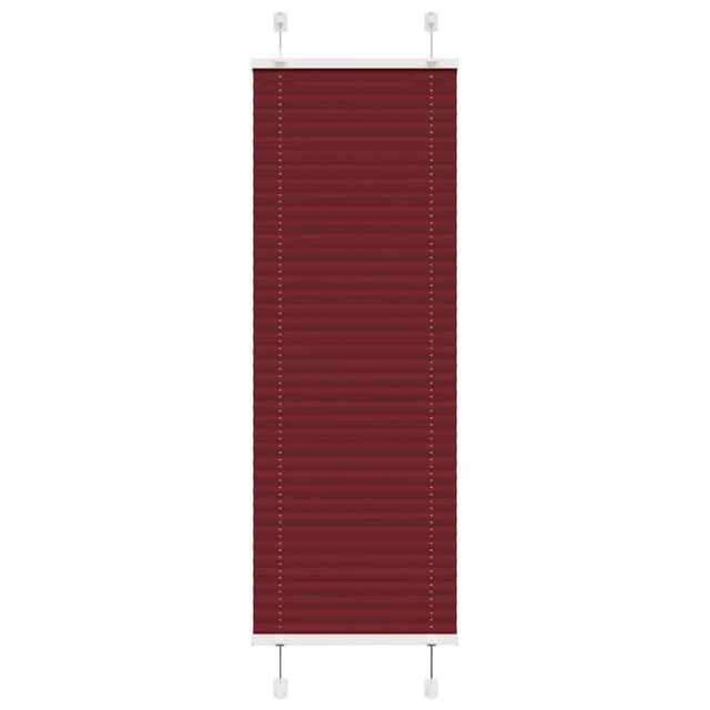 Berkfield Home Pleated Blind Bordeaux Red 40x100 cm Fabric Width 39.4 cm Polyester - image 1
