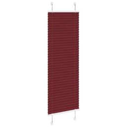 Berkfield Home Pleated Blind Bordeaux Red 40x100 cm Fabric Width 39.4 cm Polyester - thumbnail 3