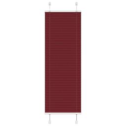 Berkfield Home Pleated Blind Bordeaux Red 40x100 cm Fabric Width 39.4 cm Polyester - thumbnail 1