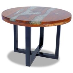 Berkfield Home Coffee Table Teak Resin 60 cm - thumbnail 5