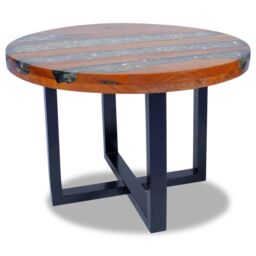 Berkfield Home Coffee Table Teak Resin 60 cm - thumbnail 6