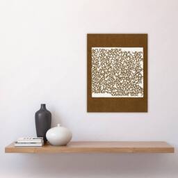 "Artery8 Winter Typography Painting Reijer Stolk Wall Art Poster Print in Brown - Size: W12"" x H16""" - thumbnail 4