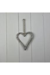 KDMD Silver Classic Metal Heart - 13mm - thumbnail 1