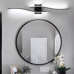 COMELY LED Wall Lights Indoor 27W, Modern Black Wall Lights 6500K Cool Light - thumbnail 2
