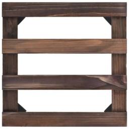 Berkfield Home Plant Rollers 4 pcs Cedar Wood 25x25 cm in Brown - thumbnail 4