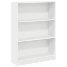Berkfield Home Decorative Bookcase White 80x24x109 cm Engineered Wood - Size: 80 x 24 x 109 cm - thumbnail 3