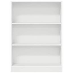 Berkfield Home Decorative Bookcase White 80x24x109 cm Engineered Wood - Size: 80 x 24 x 109 cm - thumbnail 5