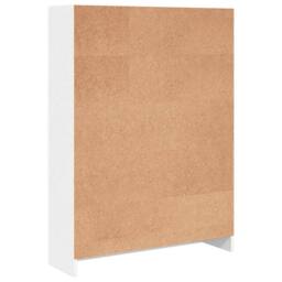 Berkfield Home Decorative Bookcase White 80x24x109 cm Engineered Wood - Size: 80 x 24 x 109 cm - thumbnail 7