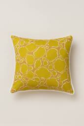 JTAPHRIQUE African Print Decorative Throw Pillow in Yellow - Size: 43 cm x 43 cm - thumbnail 1