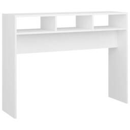 Berkfield Home Console Table White 105x30x80 cm Engineered Wood - Size: 105 x 30 x 80 cm