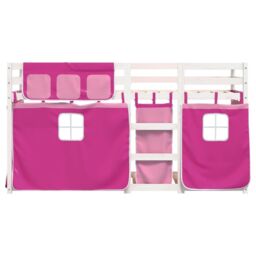 Berkfield Home Bunk Bed without Mattress Pink 80x200 cm Solid Wood Pine - thumbnail 5