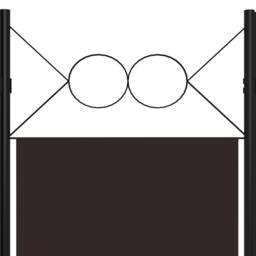 Berkfield Home 3-Panel Room Divider Brown 120x180 cm - thumbnail 5