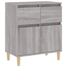 Berkfield Home Sideboard Grey Sonoma 60x35x70 cm Engineered Wood - Size: 60 x 35 x 70 cm - thumbnail 2