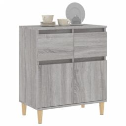 Berkfield Home Sideboard Grey Sonoma 60x35x70 cm Engineered Wood - Size: 60 x 35 x 70 cm - thumbnail 4