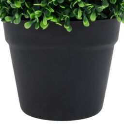 Berkfield Home Artificial Boxwood Plants 2 pcs with Pots Ball Shaped Green 37 cm - thumbnail 5