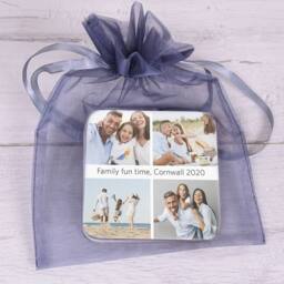 Uniqueful Personalised Four Photo Upload Set of 4 Coasters Family Gift - thumbnail 2