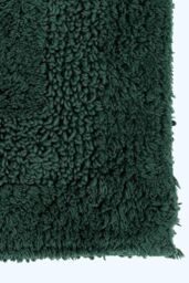 Homescapes Luxury Extra Large Bath Mat Reversible 1600GSM 100% Cotton, 70 x 120cm in Dark Green - Size: 70 x 120 cm - thumbnail 2