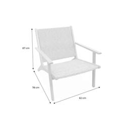 sweeek Wooden Accent Chair In Resin in Light Brown - thumbnail 5
