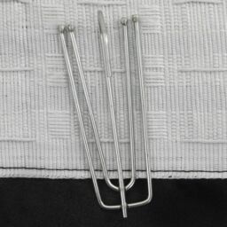 Berkfield Home Linen-Look Blackout Curtains with Hooks 2 pcs Black 140x245 cm - thumbnail 3