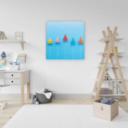 Warren Reed - Designer Paper Aeroplanes Canvas - Size: w40 inch x h40 inch - thumbnail 3