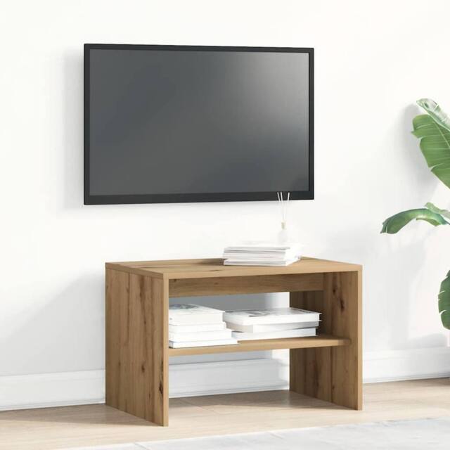 Berkfield Home TV Cabinet Artisan Oak 60x40x40 cm Engineered Wood in Brown - Size: 60 x 40 x 40 cm - image 1