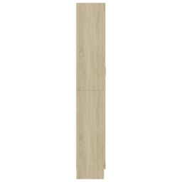 Berkfield Home Vitrine Cabinet Sonoma Oak 82.5x30.5x185.5 cm Engineered Wood in Brown - thumbnail 6