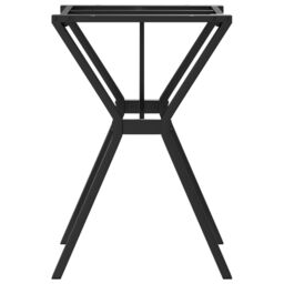 Berkfield Home Dining Table Legs Y-Frame 60x50x73 cm Steel in Black - Size: 60 x 50 x 73 cm - thumbnail 5
