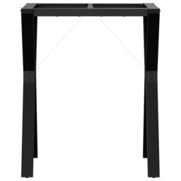 Berkfield Home Dining Table Legs Y-Frame 60x50x73 cm Steel in Black - Size: 60 x 50 x 73 cm - thumbnail 4